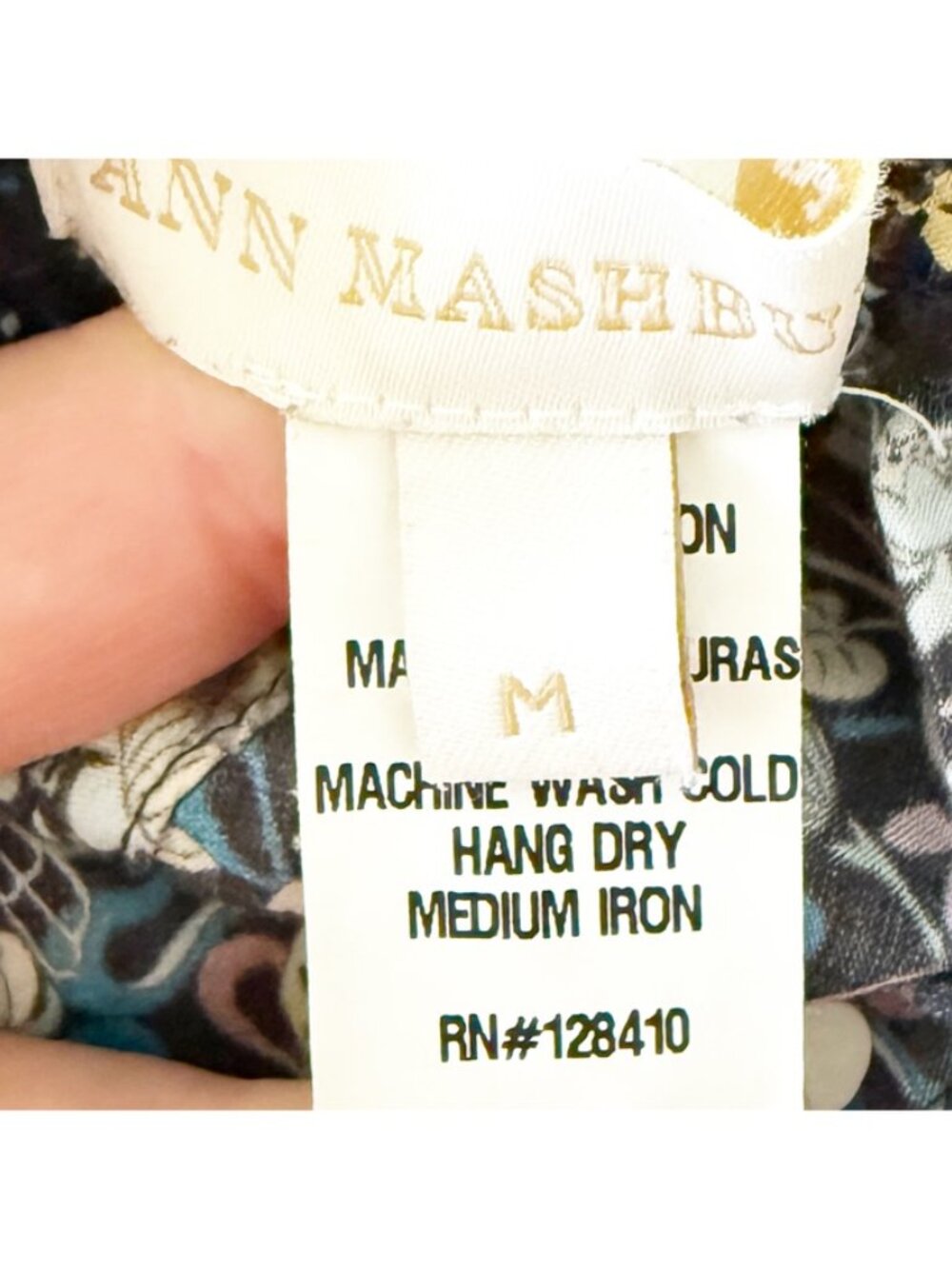 ANN MASHBURN TRACK SHORT Blue Floral Liberty Fabric M - Picture 4 of 6